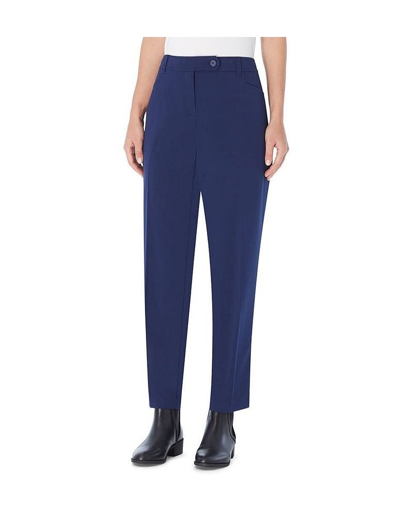 Women's Bi-Stretch Woven Straight Leg Pant Blue $28.36 Pants