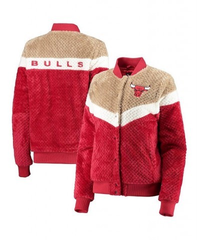 Women's Red Cream Chicago Bulls Riot Squad Sherpa Full-Snap Jacket Red, Cream $52.65 Jackets