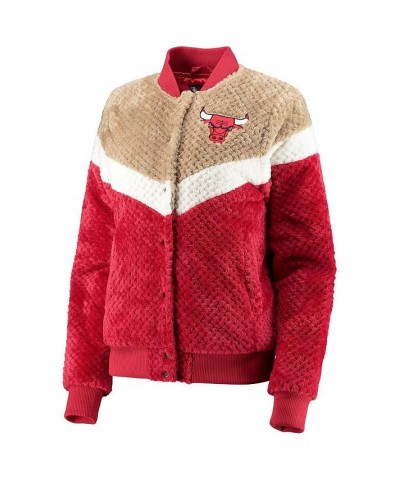 Women's Red Cream Chicago Bulls Riot Squad Sherpa Full-Snap Jacket Red, Cream $52.65 Jackets