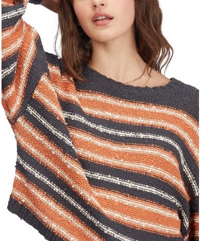 Juniors' She's A Trip Cropped Sweater Off Black $23.39 Sweaters