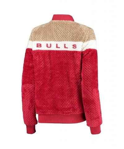 Women's Red Cream Chicago Bulls Riot Squad Sherpa Full-Snap Jacket Red, Cream $52.65 Jackets