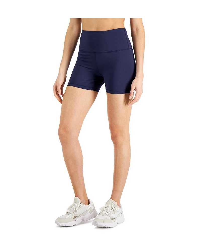 Petite 4" Compression Shorts Blue $10.90 Shorts