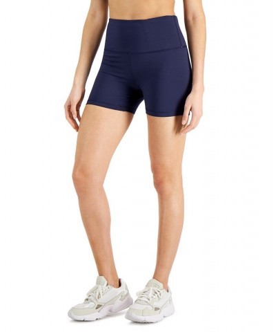 Petite 4" Compression Shorts Blue $10.90 Shorts