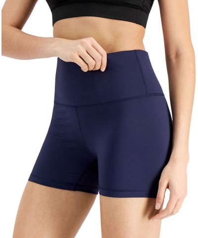 Petite 4" Compression Shorts Blue $10.90 Shorts