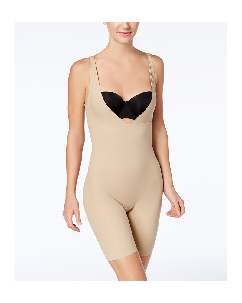 Women's Firm Tummy-Control Instant Slimmer Long Leg Open Bust Body Shaper 2556 Tan/Beige $39.78 Shapewear