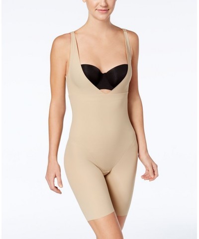 Women's Firm Tummy-Control Instant Slimmer Long Leg Open Bust Body Shaper 2556 Tan/Beige $39.78 Shapewear