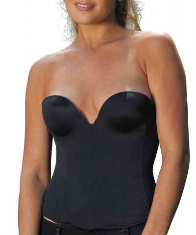 Women's Invisible Strapless Bustier Black $51.70 Bras