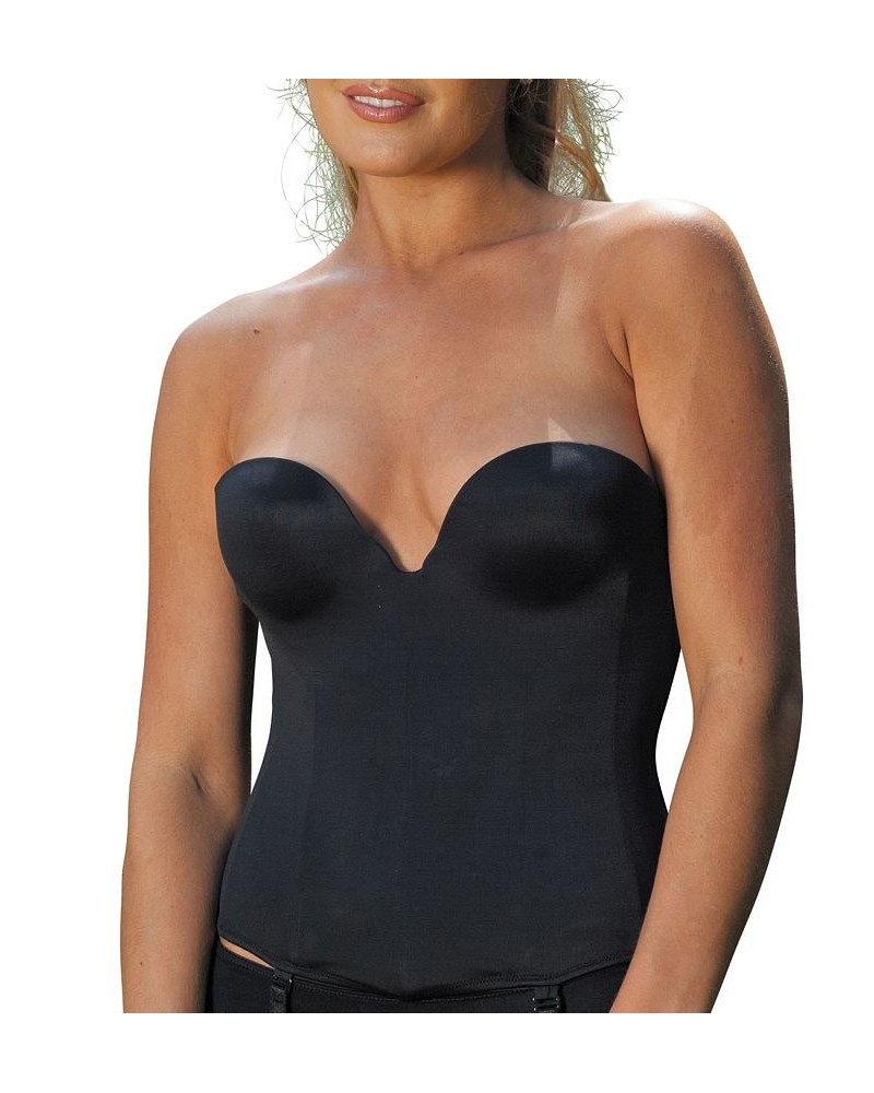 Women's Invisible Strapless Bustier Black $51.70 Bras