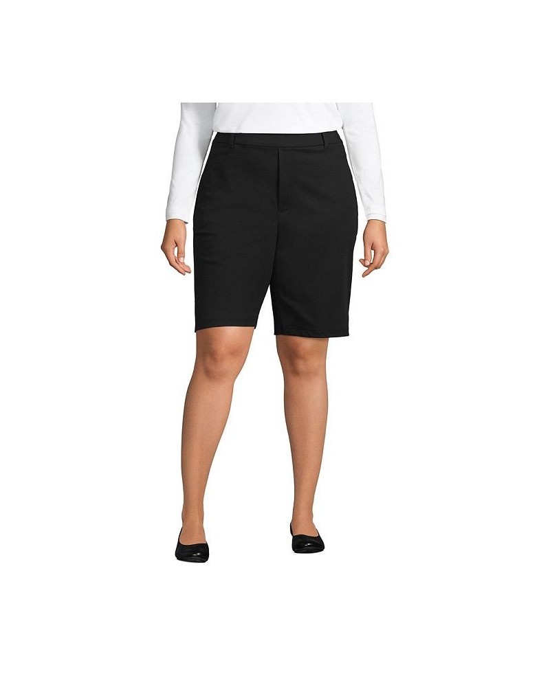 Women's Plus Size Lands' End Flex High Rise 10" Shorts Black $40.77 Shorts