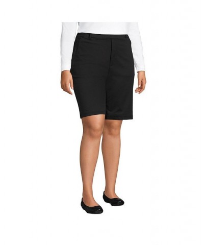 Women's Plus Size Lands' End Flex High Rise 10" Shorts Black $40.77 Shorts