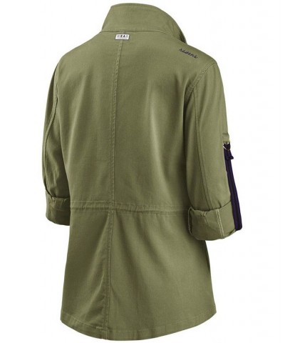 Women's Olive Baltimore Ravens Full-Zip Utility Jacket Olive $51.60 Jackets