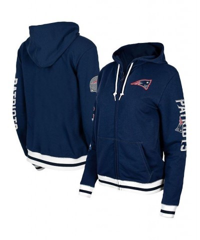 Women's Navy New England Patriots Elite Pack Full-Zip Hoodie Navy $38.00 Sweatshirts