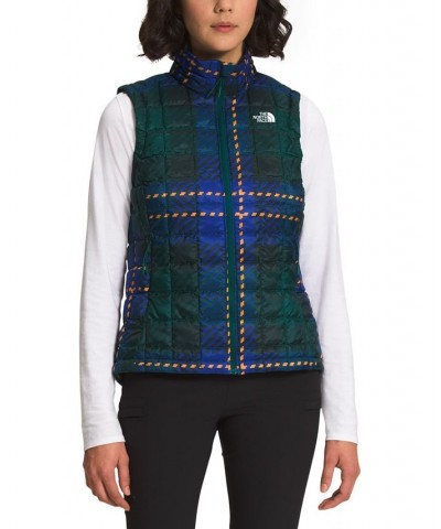 Women's Printed ThermoBall™ Eco Vest Ponderosa Green Medium Icon Plaid Print $53.37 Vests