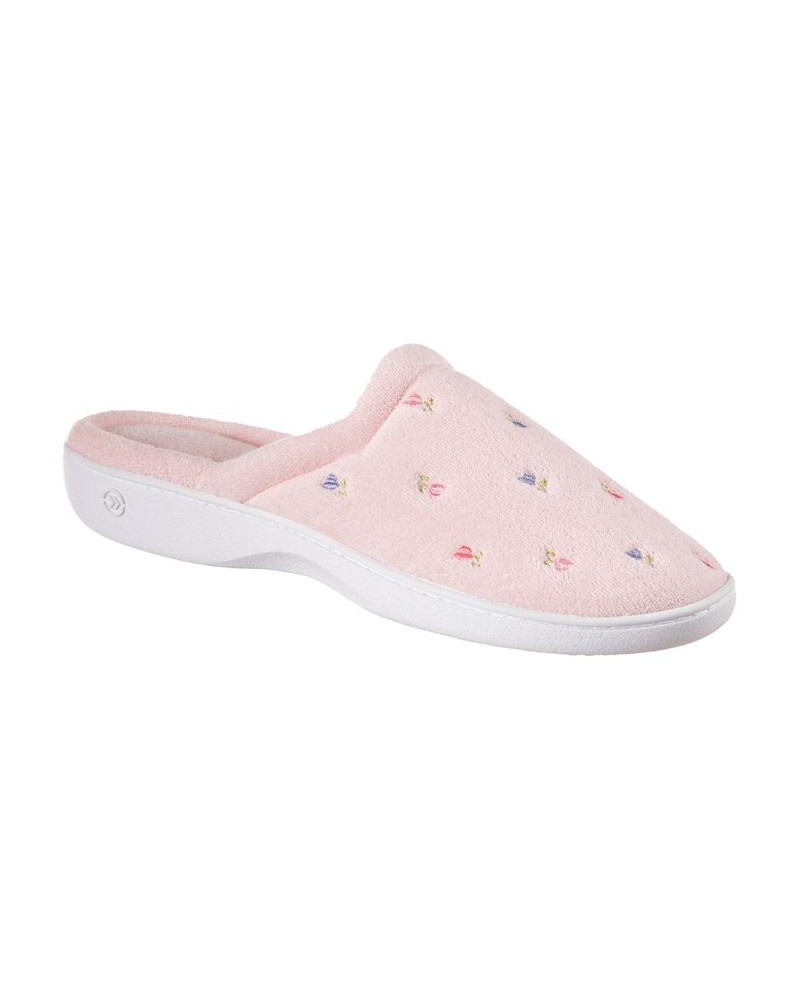 Women's Secret Sole Embroidered Clog Slippers Pink $9.24 Shoes