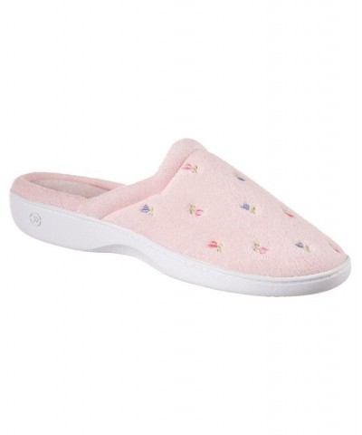 Women's Secret Sole Embroidered Clog Slippers Pink $9.24 Shoes