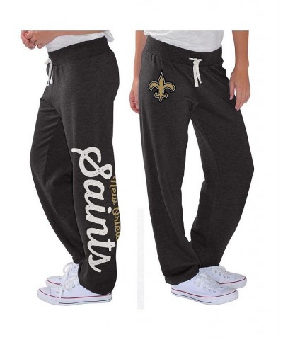 Women's Black New Orleans Saints Scrimmage Fleece Pants Black $19.20 Pants