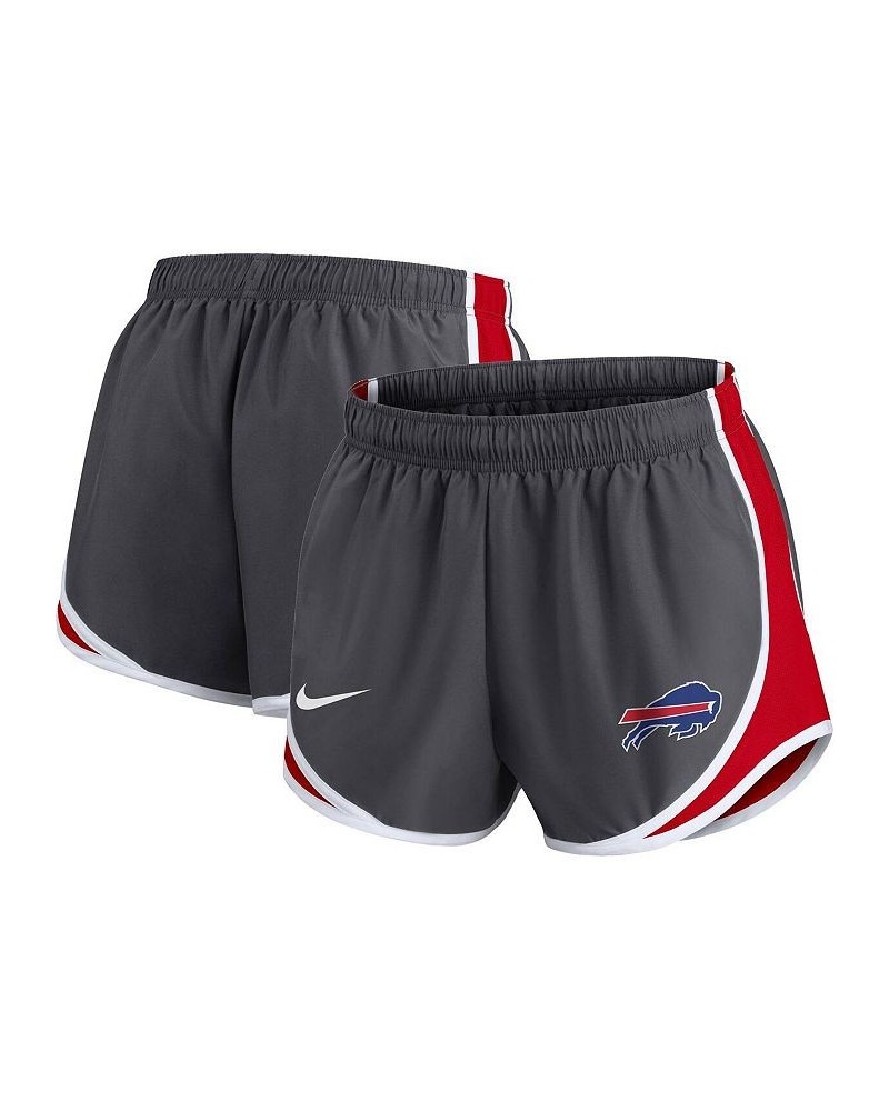 Women's Charcoal Buffalo Bills Plus Size Logo Performance Tempo Shorts Charcoal $23.65 Shorts