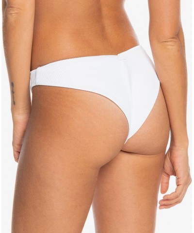 Juniors' Ribbed Underwire Bikini Top & Bottoms White $32.34 Swimsuits