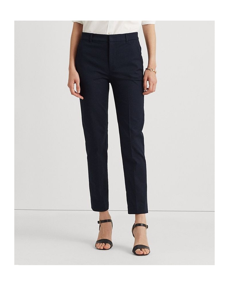 Double-Faced Stretch Cotton Pant Regular & Petite Blue $74.40 Pants