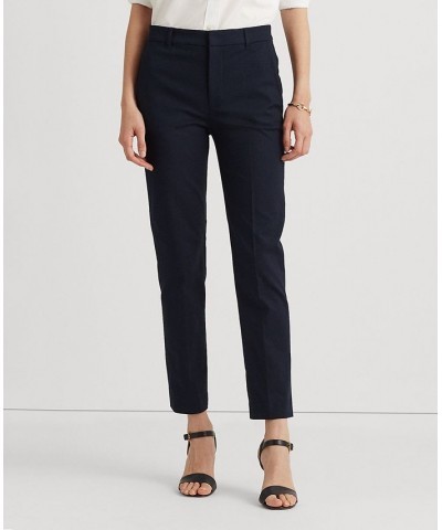 Double-Faced Stretch Cotton Pant Regular & Petite Blue $74.40 Pants