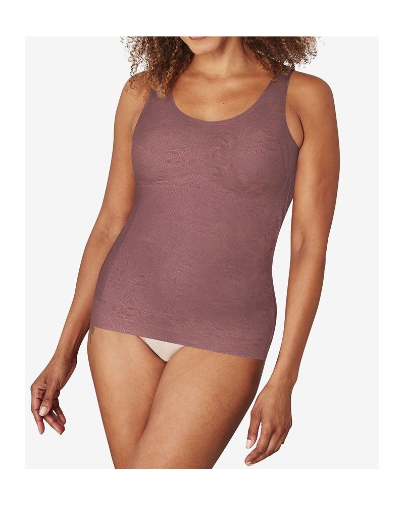 Women's EasyLite Lace Tank Top Shapewear DFS063 Rustic Berry $19.58 Shapewear