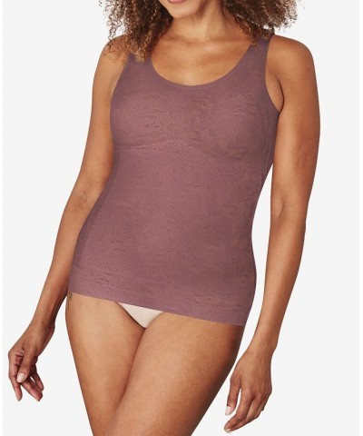 Women's EasyLite Lace Tank Top Shapewear DFS063 Rustic Berry $19.58 Shapewear