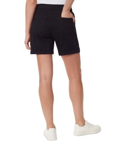 Women's Amanda High-Rise 6" Denim Shorts Black $16.19 Shorts