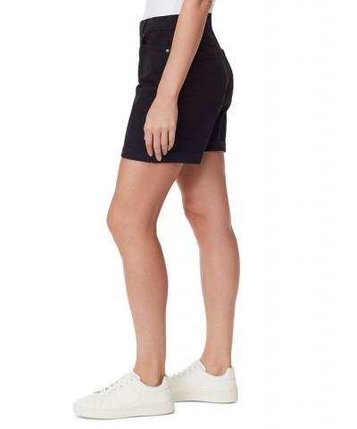 Women's Amanda High-Rise 6" Denim Shorts Black $16.19 Shorts