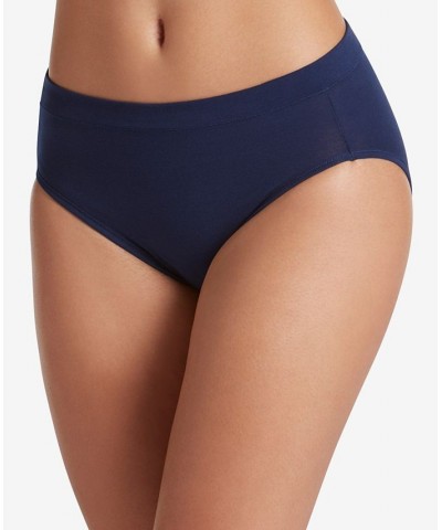 Cotton Stretch Hi Cut 1555 available in extended sizes Blue $9.28 Panty