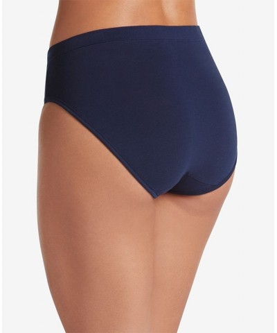 Cotton Stretch Hi Cut 1555 available in extended sizes Blue $9.28 Panty