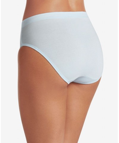 Cotton Stretch Hi Cut 1555 available in extended sizes Blue $9.28 Panty