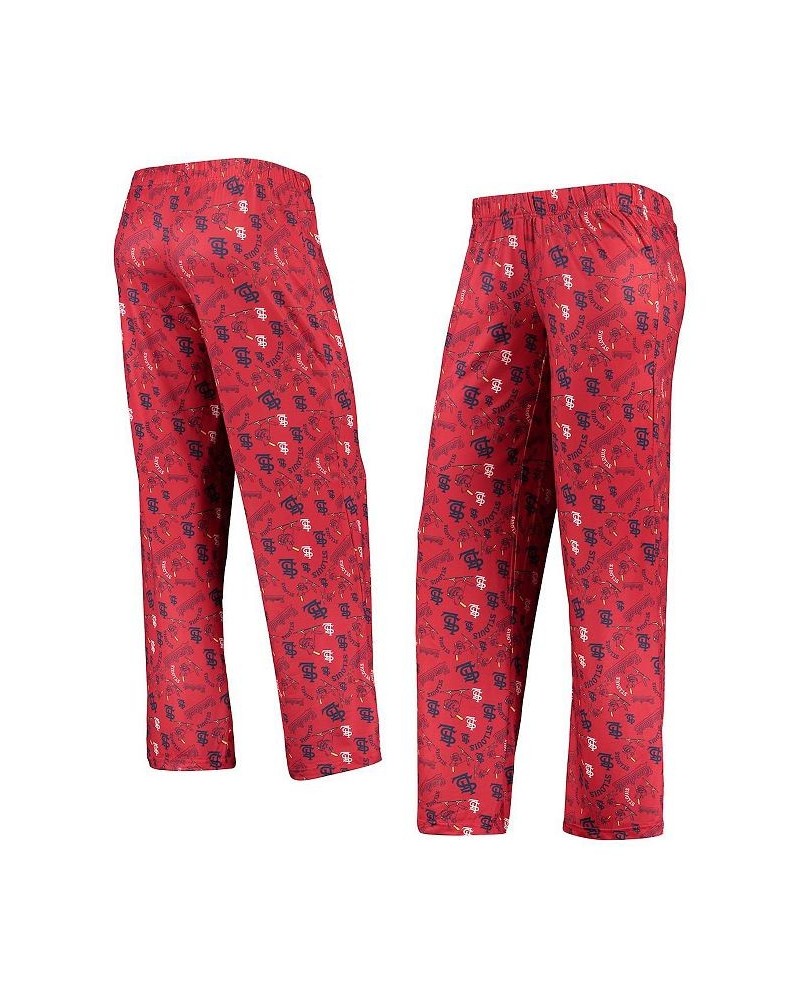 Women's Red St. Louis Cardinals Retro Print Sleep Pants Red $34.30 Pajama