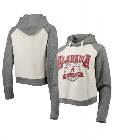 Women's Cream Heather Gray Alabama Crimson Tide Cody Tri-Bend Raglan Pullover Hoodie Cream, Heather Gray $36.00 Sweatshirts