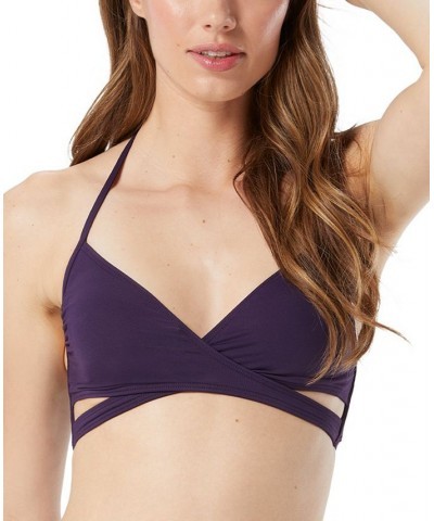 Women's Wrap Bikini Top & Bottoms Plum $36.96 Swimsuits