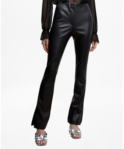 Women's Faux-Leather Pants Black $43.19 Pants