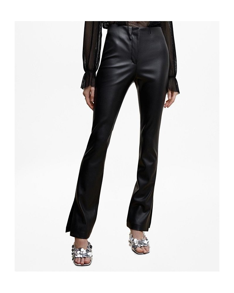 Women's Faux-Leather Pants Black $43.19 Pants