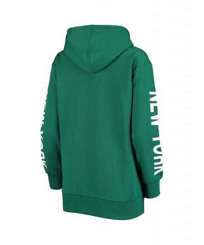 Women's Green New York Jets Extra Point Pullover Hoodie Green $28.67 Sweatshirts