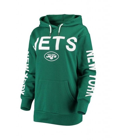 Women's Green New York Jets Extra Point Pullover Hoodie Green $28.67 Sweatshirts