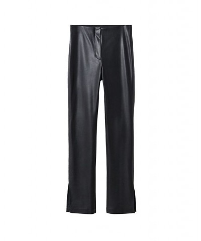 Women's Faux-Leather Pants Black $43.19 Pants