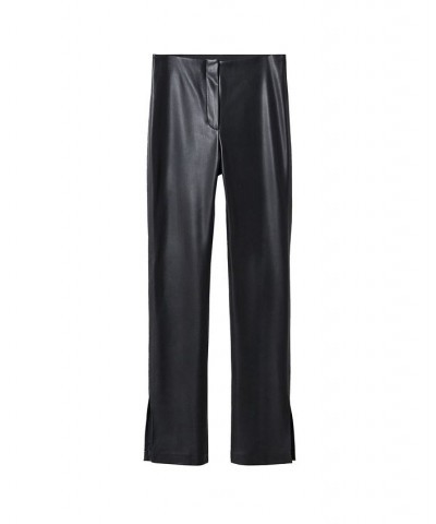 Women's Faux-Leather Pants Black $43.19 Pants