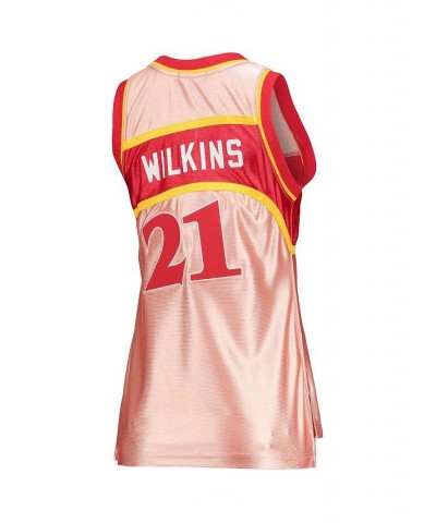 Women's Dominique Wilkins Pink Atlanta Hawks 75th Anniversary Rose Gold 1986 Swingman Jersey Pink $90.65 Jersey