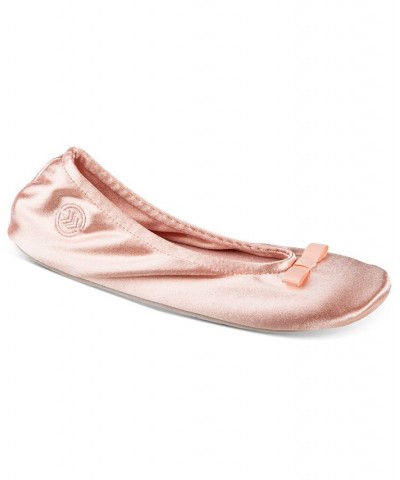 Isotoner Satin Ballerina Slippers Evening Sand $16.00 Shoes