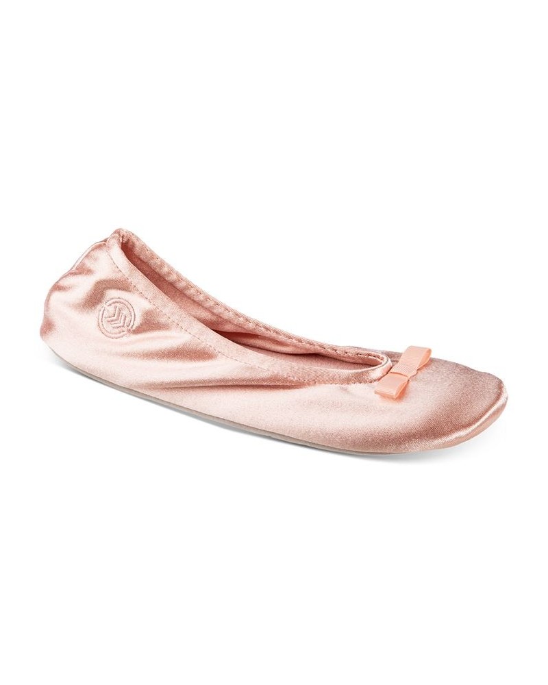 Isotoner Satin Ballerina Slippers Evening Sand $16.00 Shoes