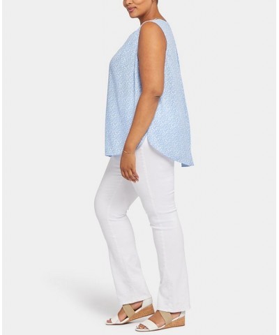 Plus Size Sleeveless Pintuck Blouse Priscilla Dot $25.15 Tops