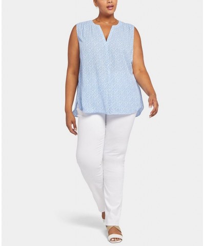 Plus Size Sleeveless Pintuck Blouse Priscilla Dot $25.15 Tops