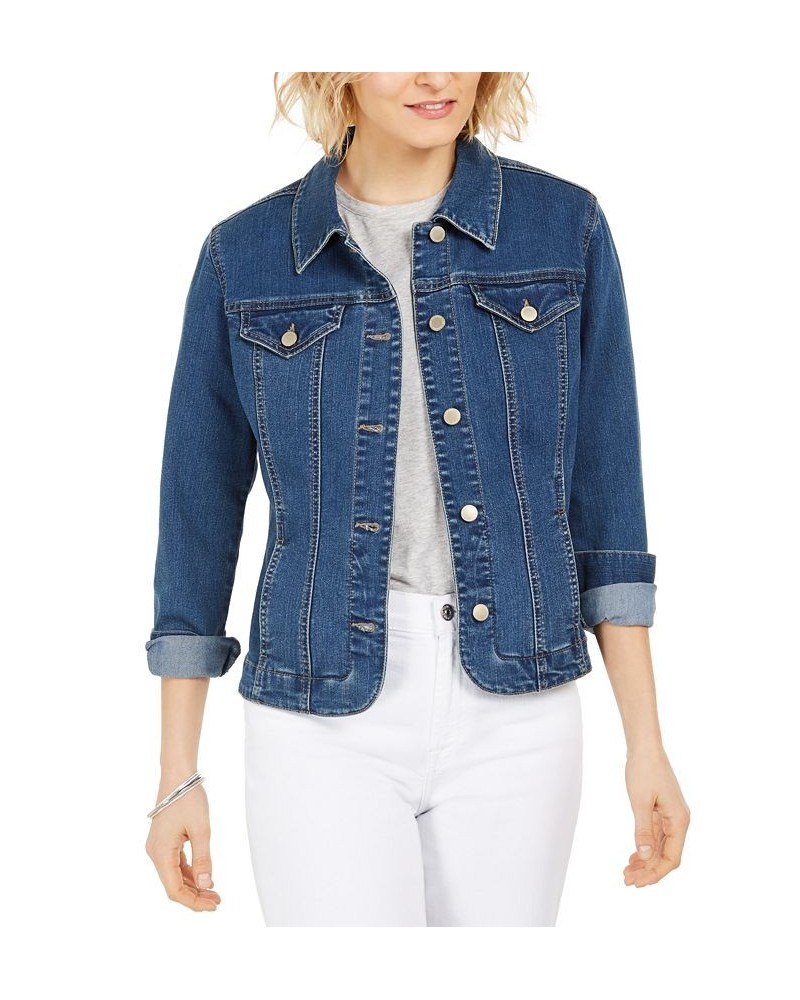 Petite Denim Jacket Lyon Wash $24.88 Jackets