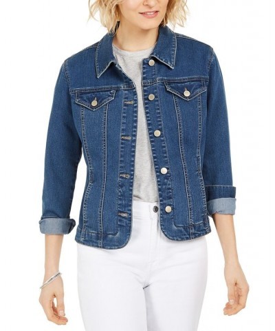 Petite Denim Jacket Lyon Wash $24.88 Jackets