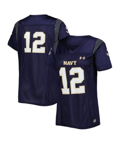 Women's 12 Navy Navy Midshipmen Replica Team Football Jersey Navy $46.00 Jersey