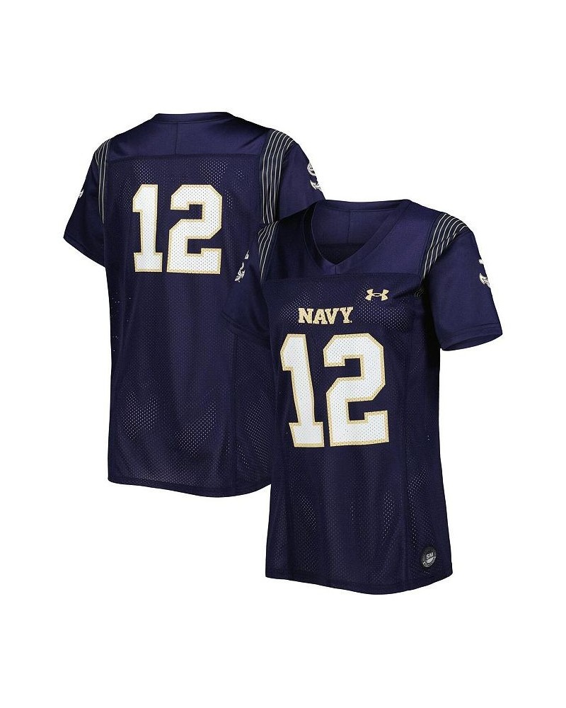 Women's 12 Navy Navy Midshipmen Replica Team Football Jersey Navy $46.00 Jersey