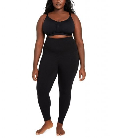 Plus Size Basic Seamless Maternity Bra Black $17.34 Bras